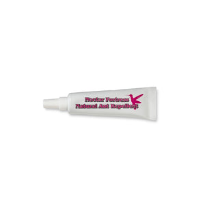 Nectar Fortress Natural Hummingbird Ant Repellent in a squeeze-tube with a hummingbird logo, designed as a non-toxic, weather-resistant gel for repelling ants from feeders.