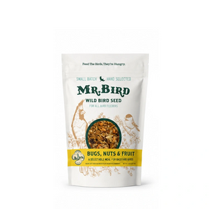 Mr. Bird Bugs, Nuts & Fruit wild bird seed, 8 lb resealable bag