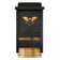 Single Chamber Bat House, Black, features a cedar construction with ventilation slots, rough landing strip, and bat silhouette, ideal for eco-friendly backyard mosquito control.