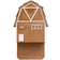 Big Bat Barn 3 Chamber Premium Cedar bat house resembling a barn, with a natural wood finish, white trim, and OPEN sign at the entrance.