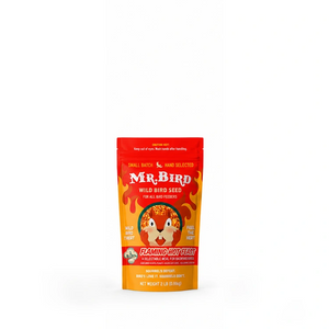 Mr. Bird Flaming Hot Feast wild bird seed, 2 lb resealable bag