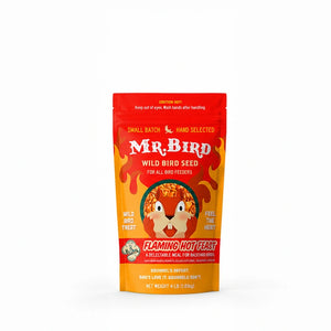 Mr. Bird Flaming Hot Feast wild bird seed, 4 lb resealable bag