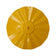 14 Weather Baffle, Yellow, with a central hole and metal hanging loop, protects nectar feeders from sun and rain, ensuring long-lasting, undiluted nectar for hummingbirds.
